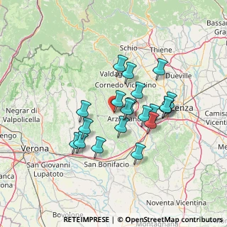 Mappa Via Lago di Misurina, 36072 Chiampo VI, Italia (11.333)