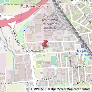 Mappa Via Curie Marie, 4, 20026 Novate Milanese, Milano (Lombardia)
