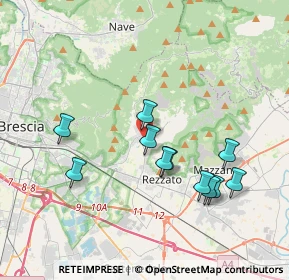 Mappa Via Dante Alighieri, 25082 Botticino BS, Italia (3.58909)