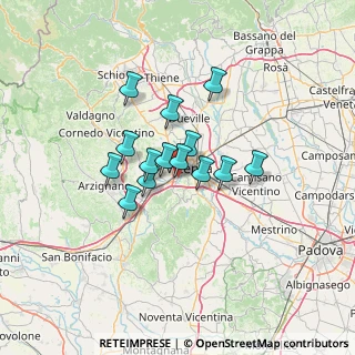 Mappa Via Arsenale, 36100 Vicenza VI, Italia (9.12714)