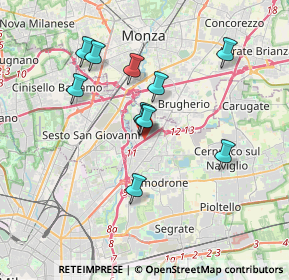 Mappa A51 Tangenziale Est di Milano, 20093 Cologno Monzese MI, Italia (3.06455)