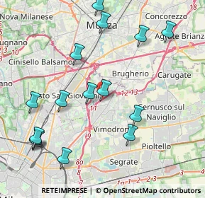 Mappa A51 Tangenziale Est di Milano, 20093 Cologno Monzese MI, Italia (4.61067)