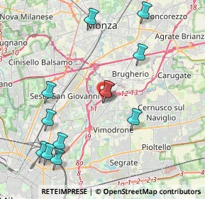 Mappa A51 Tangenziale Est di Milano, 20093 Cologno Monzese MI, Italia (4.47833)