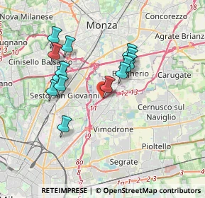 Mappa A51 Tangenziale Est di Milano, 20093 Cologno Monzese MI, Italia (3.25714)