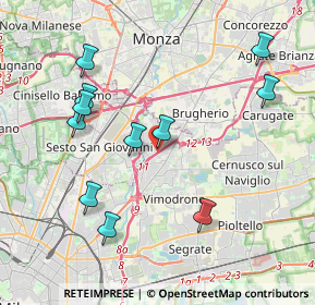 Mappa A51 Tangenziale Est di Milano, 20093 Cologno Monzese MI, Italia (4.16364)