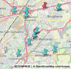 Mappa A51 Tangenziale Est di Milano, 20093 Cologno Monzese MI, Italia (2.21692)