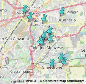 Mappa A51 Tangenziale Est di Milano, 20093 Cologno Monzese MI, Italia (1.6425)