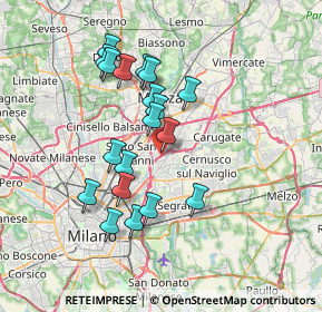 Mappa A51 Tangenziale Est di Milano, 20093 Cologno Monzese MI, Italia (6.37789)