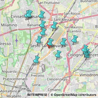 Mappa Via Alessandro Manzoni, 20099 Sesto San Giovanni MI, Italia (2.03533)
