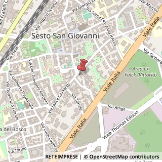 Mappa Via Puricelli Guerra, 4, 20099 Sesto San Giovanni, Milano (Lombardia)