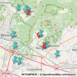 Mappa Via Ugo la Malfa, 25082 Botticino BS, Italia (5.34167)