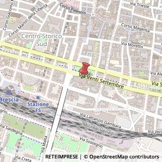 Mappa Via XX Settembre, 48, 25121 Brescia, Brescia (Lombardia)