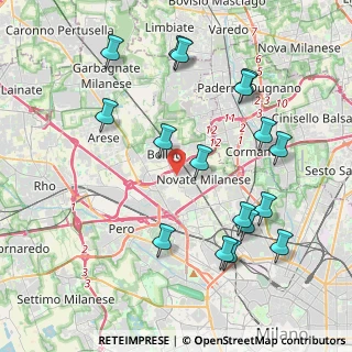 Mappa Via Maria Curie, 20026 Novate Milanese MI, Italia (4.43941)