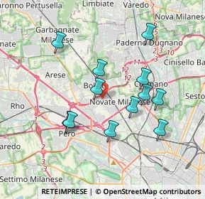 Mappa Via Maria Curie, 20026 Novate Milanese MI, Italia (3.39333)