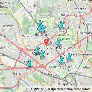 Mappa Via Maria Curie, 20026 Novate Milanese MI, Italia (1.69636)