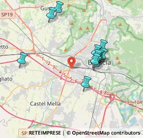 Mappa Via Vergnano, 25125 Brescia BS, Italia (3.46583)
