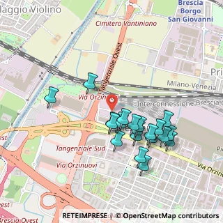 Mappa Via Vergnano, 25125 Brescia BS, Italia (0.4355)