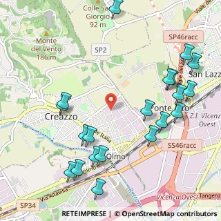 Mappa Via Almerigo da Schio, 36051 Creazzo VI, Italia (1.2575)
