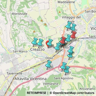 Mappa Via Almerigo da Schio, 36051 Creazzo VI, Italia (1.64)