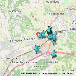 Mappa Via Almerigo da Schio, 36051 Creazzo VI, Italia (1.469)