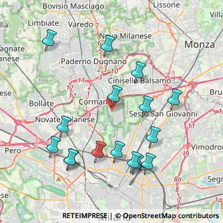 Mappa Piazza Martiri della Libertà, 20091 Bresso MI, Italia (4.42438)