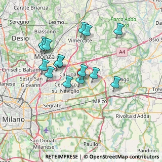 Mappa Via della Croce, 20041 Bussero MI, Italia (6.76467)