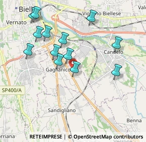 Mappa Via Gorgole, 13894 Gaglianico BI, Italia (1.94462)