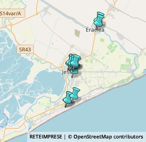 Mappa Via Cesare Battisti, 30016 Jesolo VE, Italia (2.15091)