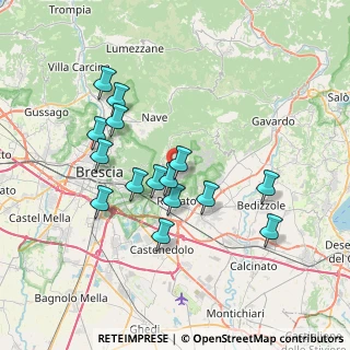 Mappa Via Daniele Perazzi, 25082 Botticino BS, Italia (6.64333)
