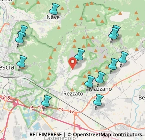 Mappa Via Daniele Perazzi, 25082 Botticino BS, Italia (4.69538)