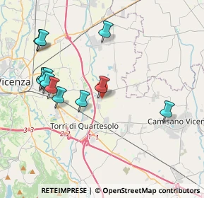 Mappa Via degli Ippocastani, 36040 Torri di Quartesolo VI, Italia (4.15667)