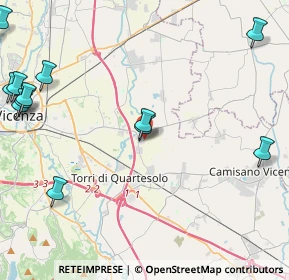 Mappa Via degli Ippocastani, 36040 Torri di Quartesolo VI, Italia (6.48286)