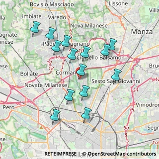 Mappa Via Camillo Benso Conte di Cavour, 20091 Bresso MI, Italia (3.59214)