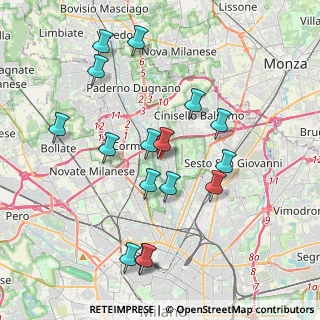 Mappa Via Camillo Benso Conte di Cavour, 20091 Bresso MI, Italia (3.95625)