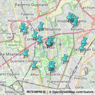 Mappa Via Camillo Benso Conte di Cavour, 20091 Bresso MI, Italia (2.0585)