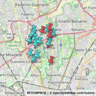 Mappa Via Camillo Benso Conte di Cavour, 20091 Bresso MI, Italia (1.3415)