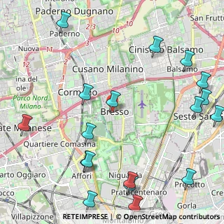 Mappa Via Camillo Benso Conte di Cavour, 20091 Bresso MI, Italia (2.97056)