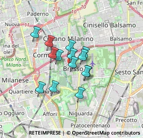 Mappa Via Camillo Benso Conte di Cavour, 20091 Bresso MI, Italia (1.19)