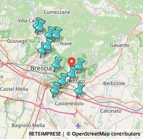 Mappa Via Angiolina Ferrari, 25082 Botticino BS, Italia (6.38833)