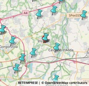 Mappa Via Campagna, 20065 Inzago MI, Italia (6.1365)