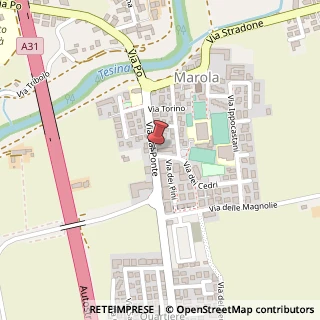 Mappa Via Dal Ponte,  224, 36040 Torri di Quartesolo, Vicenza (Veneto)