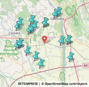 Mappa Via Cavour, 13040 Rovasenda VC, Italia (8.108)