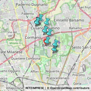 Mappa Via Filippo Corridoni, 20091 Bresso MI, Italia (1.305)
