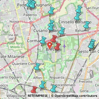 Mappa Via Filippo Corridoni, 20091 Bresso MI, Italia (2.7885)