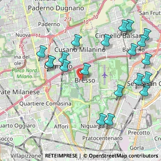 Mappa Via Filippo Corridoni, 20091 Bresso MI, Italia (2.5065)
