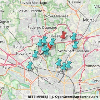 Mappa Via Filippo Corridoni, 20091 Bresso MI, Italia (2.94692)