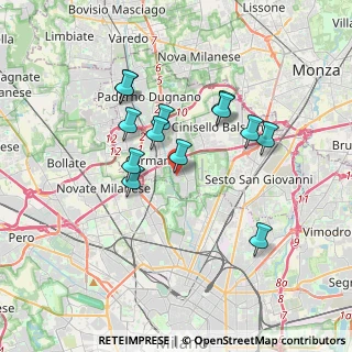 Mappa Via San Giacomo, 20091 Bresso MI, Italia (3.09769)