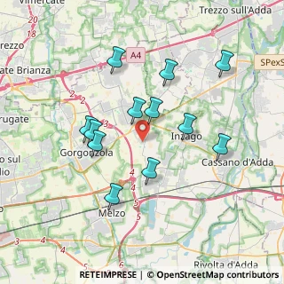 Mappa Via Guglielmo Marconi, 20060 Bellinzago Lombardo MI, Italia (3.3875)