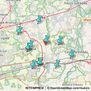 Mappa Via Guglielmo Marconi, 20060 Bellinzago Lombardo MI, Italia (3.87583)