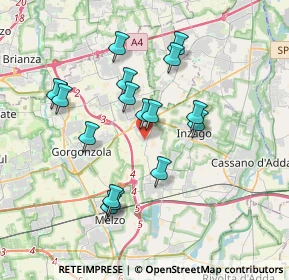 Mappa Via Guglielmo Marconi, 20060 Bellinzago Lombardo MI, Italia (3.315)